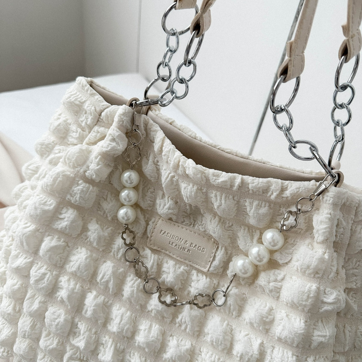 Bubble Textured Tote Bag